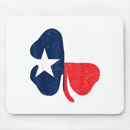 St. Patrick's Day Iri-shirt - Texas Flag Tee Mousepad (Vorne)