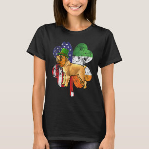 St Patricks Day Irisch Amerikanische Flagge Brüsse T-Shirt