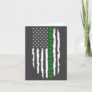 St. Patrick's Day Irisch-Amerikanische Flagge Karte