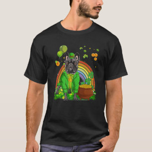 St Patricks Day Irisch Französische Bulldoggen Hun T-Shirt