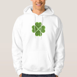 St. Patrick's Day, irisch grün glitzerndes Kleebla Hoodie