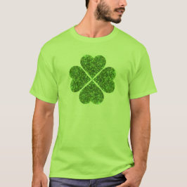 St. Patrick's Day, irisch grün glitzerndes Kleebla T-Shirt