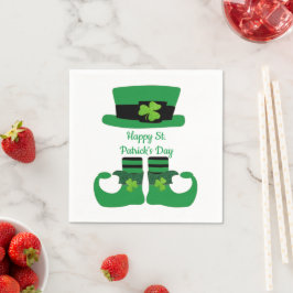 St. Patrick's Day, irisch, Leprechaun, grünes Part Serviette