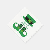 St. Patrick's Day, irisch, Leprechaun, grünes Part Serviette (Ecke)