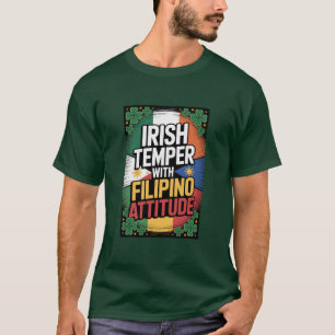 St. Patrick's Day Irisch Philippinisches Fusion-T- T-Shirt