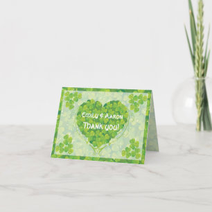 St. Patrick's Day Irische Hochzeit Danke