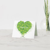 St. Patrick's Day Irische Hochzeit Danke (Rückseite)