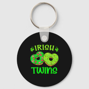 St patrick's day irische Zwillinge Donut Liebhaber Schlüsselanhänger