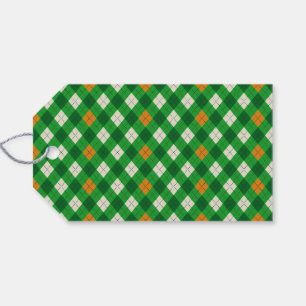 St. Patricks Day Irischer argyle in irischen Farbe Geschenkanhänger