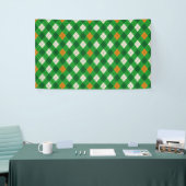 St. Patricks Day Irischer argyle in Irish Farben Banner (Messeveranstaltung)