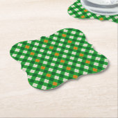 St. Patricks Day Irischer argyle in Irish Farben Untersetzer (angewinkelt)