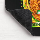 St Patricks Day Irischer Cocker Spaniel Glückspilz Mousepad (Ecke)