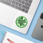 St. Patrick's Day Irischer Hengst Aufkleber (Laptop mit iPhone)
