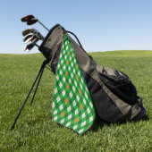 St. Patrick's Day Irischer karierter Argyles Golfhandtuch (Gras)