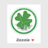 St. Patrick's Day Irischer Kleeblatt Aufkleber (Blatt)