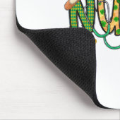St. Patrick's Day Irischer Krankenpfleger Shamrock Mousepad (Ecke)
