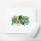 St. Patrick's Day Irischer Krankenpfleger Shamrock Mousepad (Mit Mouse)