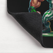 St. Patrick's Day Irischer Leprechaun Footbyll Spi Mousepad (Ecke)