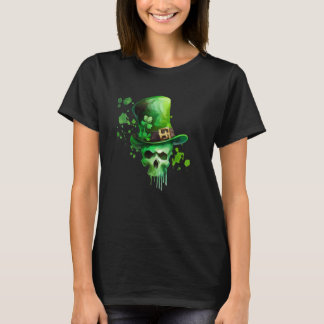 St Patricks Day Irischer Leprechaun Shamrock-Toten T-Shirt