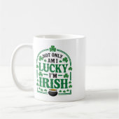St. Patricks Day Irischer Shamrock Schabernack Irl Kaffeetasse (Links)