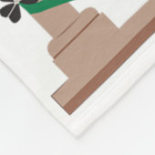 St Patricks Day Irischer Shamrock Schabernack Irla Fleecedecke (Ecke)