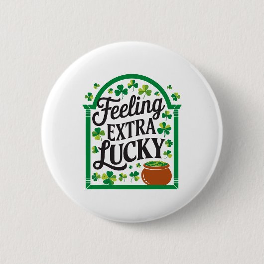 St Patricks Day Irischer Shamrock Shenanigan Irlan Button (Vorderseite)
