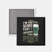 St. Patricks Day irischer Stolz lustiger Shamrock- Magnet (Vorderseite/Rückseite)