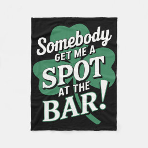 St Patricks Day Irischer Stolz Shamrock-Parade Glü Fleecedecke