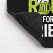 St Patricks Day Irischer Stolz Shamrock-Parade Glü Mousepad (Ecke)