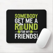 St Patricks Day Irischer Stolz Shamrock-Parade Glü Mousepad (Mit Mouse)