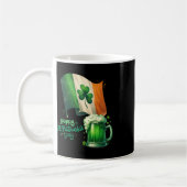 St. Patrick's Day Irisches Bier Irland-Flagge Männ Kaffeetasse (Links)