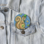 ST. PATRICK'S DAY IRISCHES EICHHÖRNCHEN KNOPF Rund Button (Beispiel)