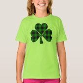 St. Patrick's Day, irisches kariertes Kleeblatt T-Shirt (Vorderseite)