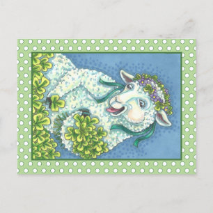 ST. PATRICK'S DAY IRISCHES SCHAF, POSTKARTE VON SC