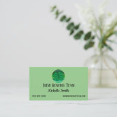 St. Patrick's Day Irish 4 Leaf Clover Retro Visitenkarte (Stehend Vorderseite)