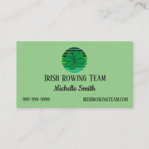 St. Patrick's Day Irish 4 Leaf Clover Retro Visitenkarte