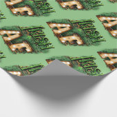 St. Patrick's Day Irish AF Irish Marquee Lights Geschenkpapier (Ecke)