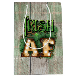 St. Patrick's Day Irish AF Irish Marquee Lights Mittlere Geschenktüte