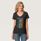 St Patricks Day Irish American Flag Celtic Tshirt (Vorderseite Vollansicht)