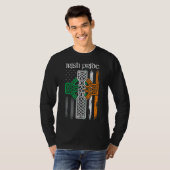 St Patricks Day Irish American Flag Celtic Tshirt (Vorne ganz)