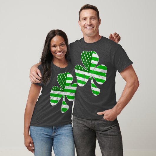 St Patricks Day Irish American Kleeblatt Mens T-Shirt (Unisex)