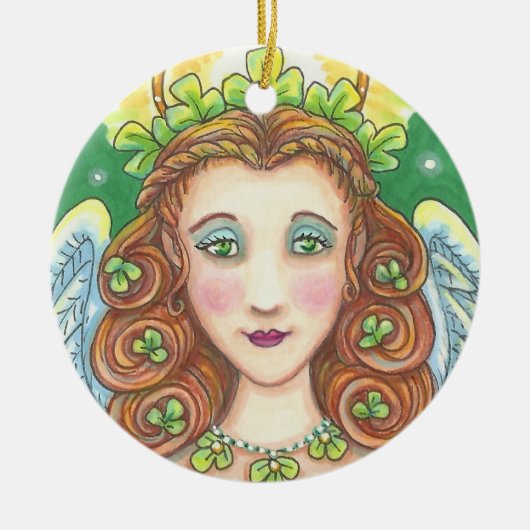St. Patrick's Day IRISH ANGEL CHRISTMAS ORNAMENT (Vorne)