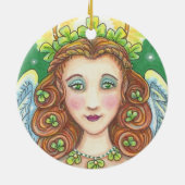 St. Patrick's Day IRISH ANGEL CHRISTMAS ORNAMENT (Hinten)