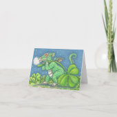St Patricks Day IRISH BABY DRAGON NOTE CARD Blank Karte (Vorderseite)