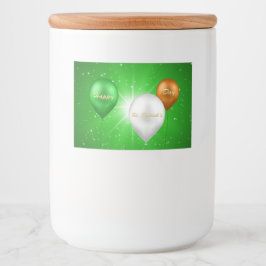 St. Patrick's Day Irish Balloons - Container Label Lebensmitteletikett