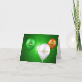 St. Patrick's Day Irish Balloons - Grußkarte Karte