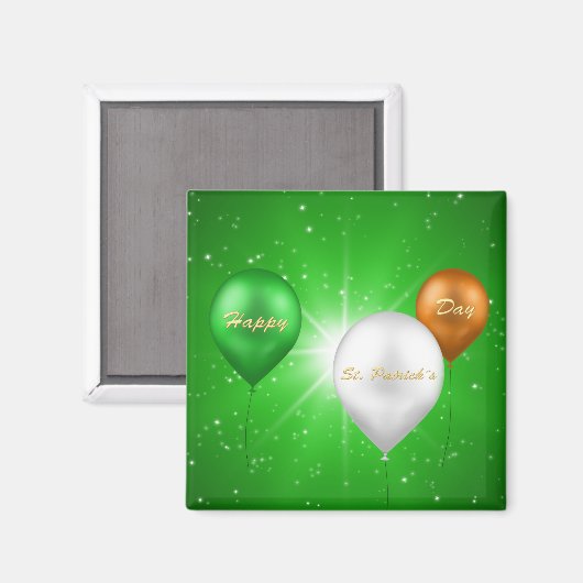 St. Patrick's Day Irish Balloons - Magnet (Vorderseite/Rückseite)
