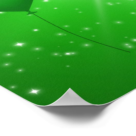 St. Patrick's Day Irish Balloons - Poster Print (Ecke)