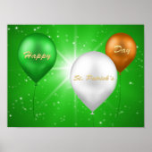 St. Patrick's Day Irish Balloons - Poster Print (Vorne)