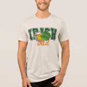 St. Patrick's Day Irish Beer Clover Vater T - Shir Tri-Blend Shirt (Vorderseite)